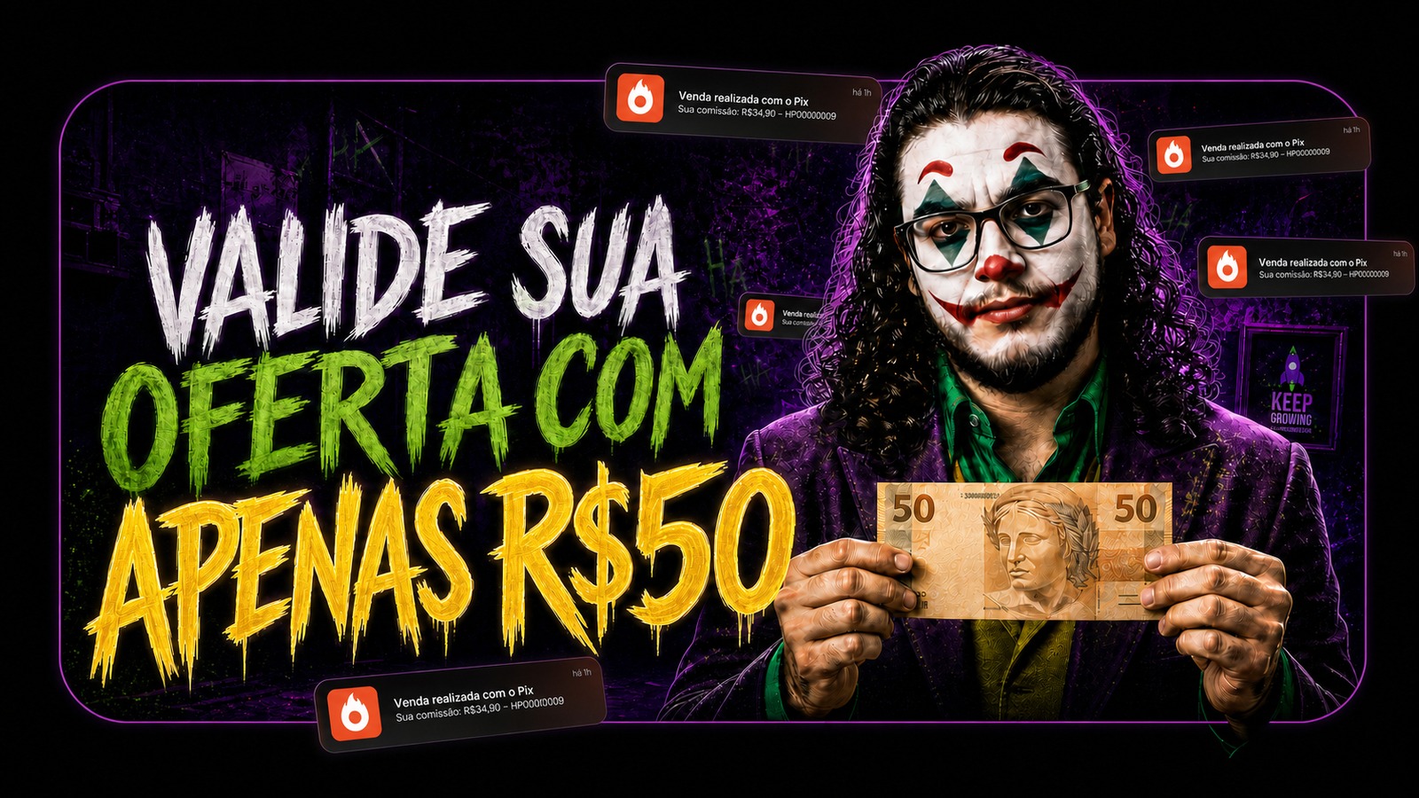V50 - Valide uma oferta com R$50